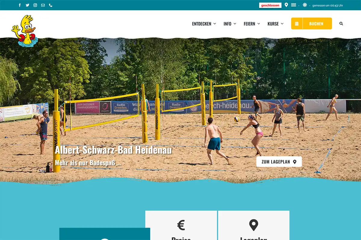 Referenz - Albert-Schwarz-Bad Heidenau - Screenshot Desktop Blog